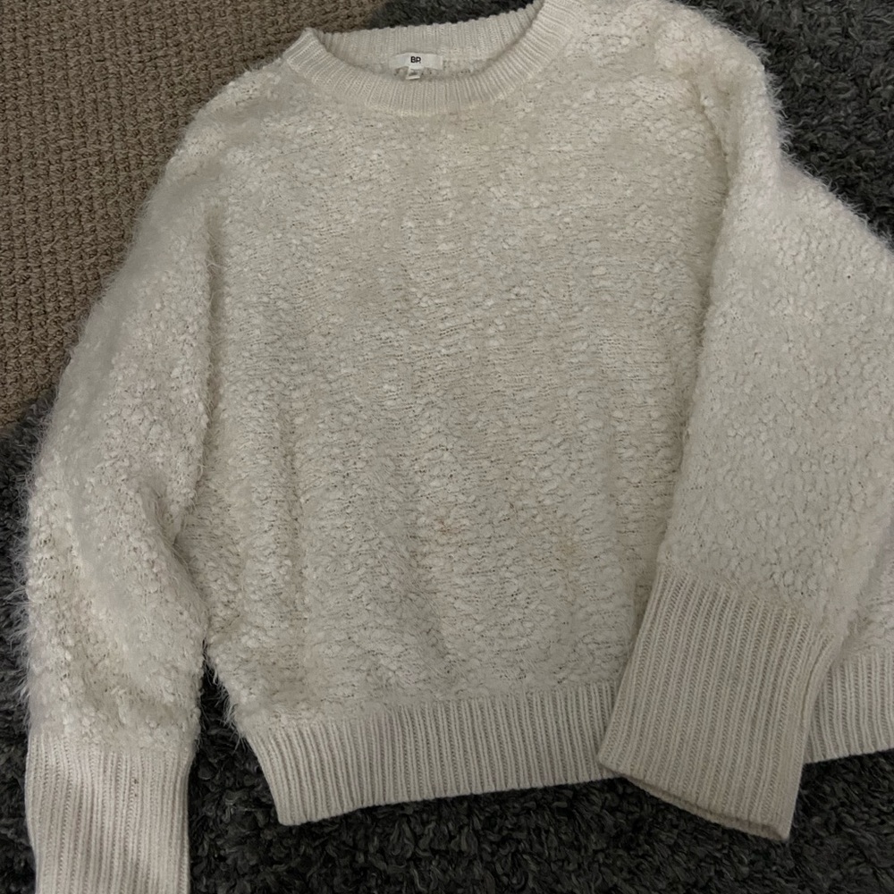 Nordstrom plush white sweater